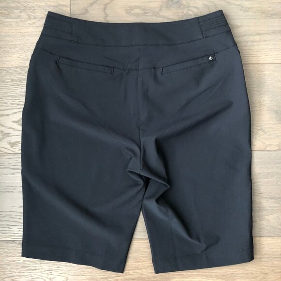 Tail Athletic Poly Spandex 4 Pocket Bermuda Classic Golf Shorts Black Sz 8 NWOT - Picture 4 of 9